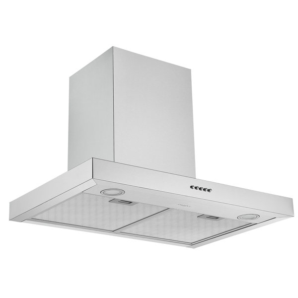 Ancona 30" Convertible WallMounted Rectangular Range Hood in Stainless